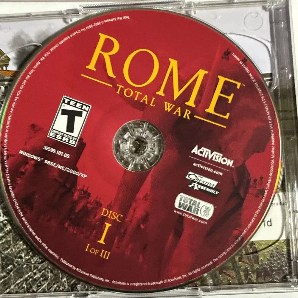 Vintage Y2K PC Windows Strategy Game Rome: Total War 2004